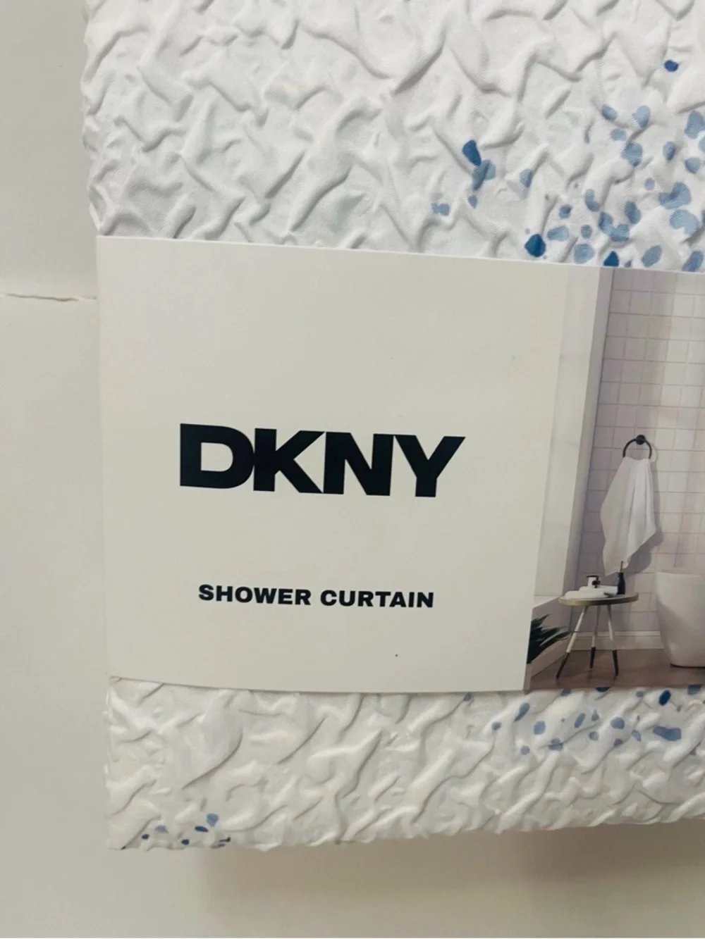 DKNY Splatterburst Microsculpt Shower Curtain 72